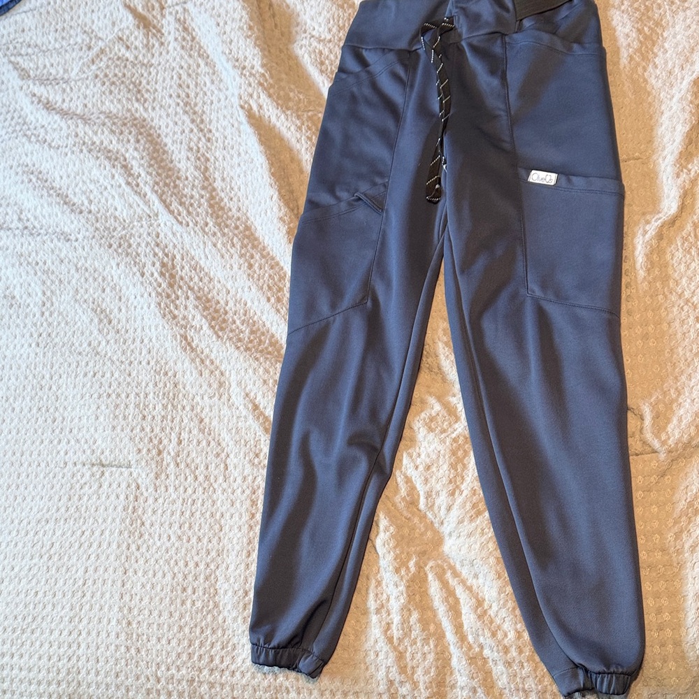 Womens Gray Jogger scrub Pants and matching top